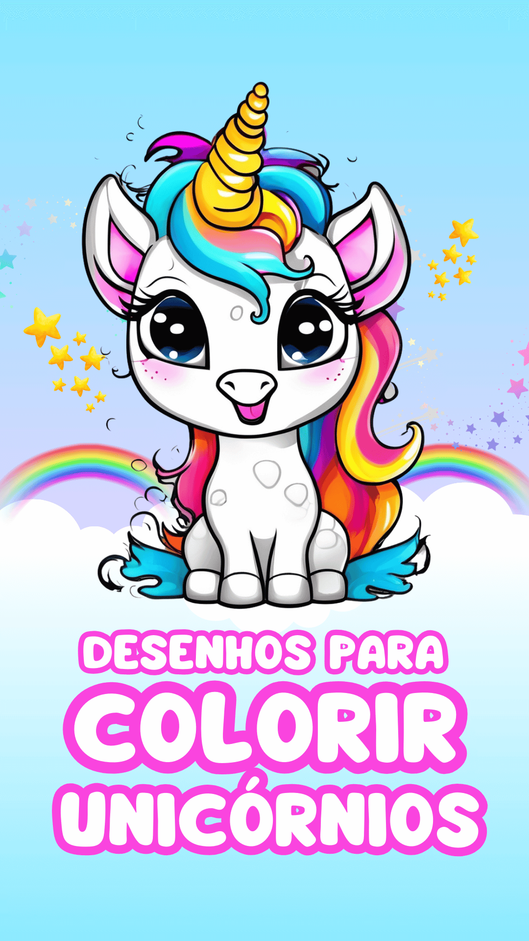 Atividades para colorir - Unicórnios