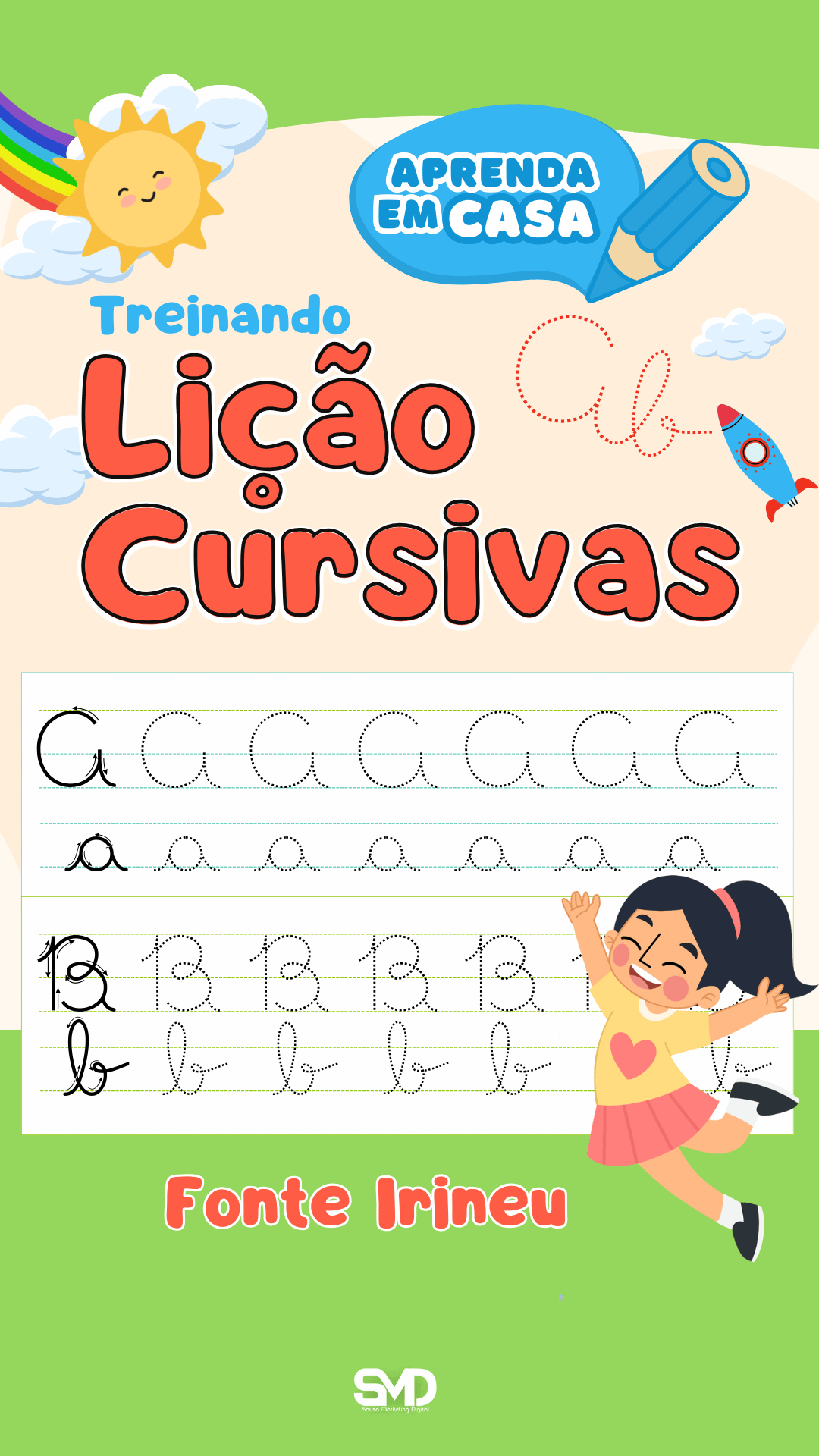 lição cursivas